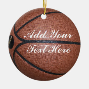 BASKETBALL-ORNAMENT CERAMIC ORNAMENT