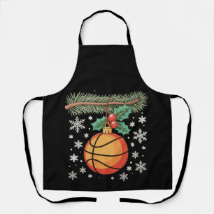 Basketball Ornament Christmas Tree Xmas Holiday Apron