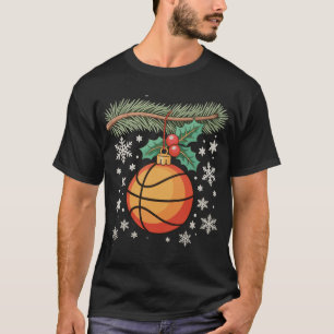 Basketball Ornament Christmas Tree Xmas Holiday T-Shirt