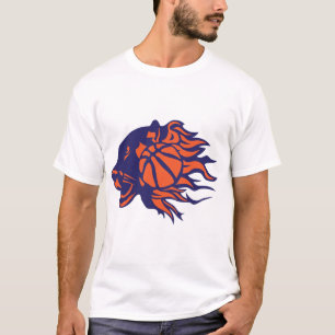 basketball panthere flame logo fire animal 30 T-Shirt