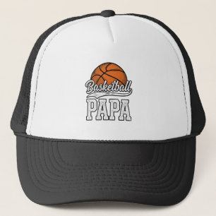 Basketball Papa Vintage Engraving Shirt Design_1 Trucker Hat