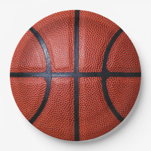 Basketball Paper Plate