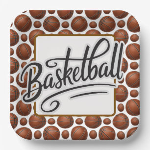 Basketball  paper plate