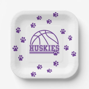 Basketball paper plate