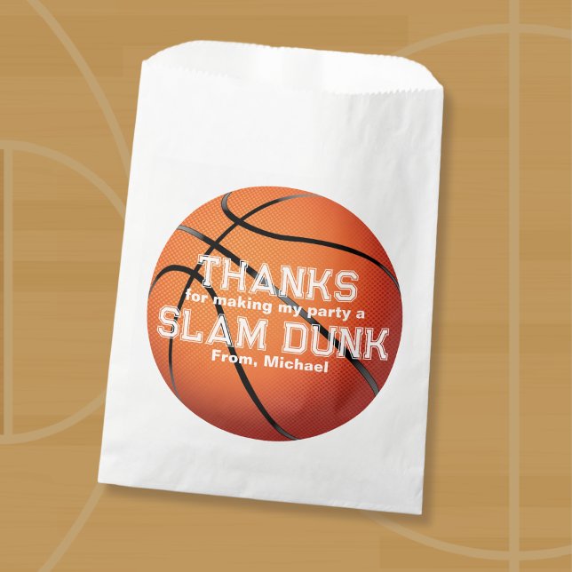 Basketball Party Favour Bag (Basketball Party Favor Bag)