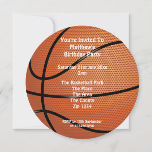 Basketball Party Invitation
