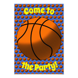 basketball party invitations