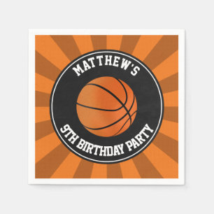 Basketball Party Paper Drink Napkins