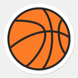 Basketball Party Sticker, Birthday Sticker