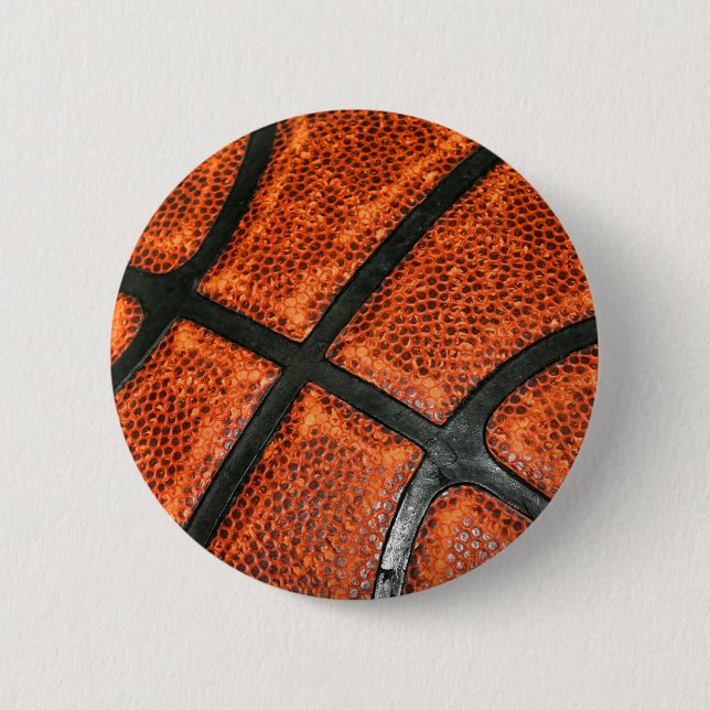 Basketball Pattern 6 Cm Round Badge (Front)