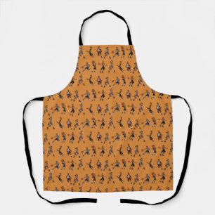 basketball pattern apron