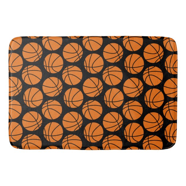 Basketball Pattern Bath Mat (Front)