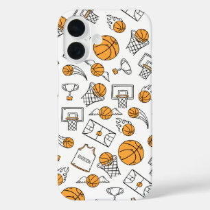 Basketball Pattern custom name phone cases