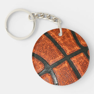 Basketball Pattern Key Ring