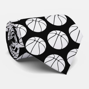 Basketball  Pattern Neck Tie