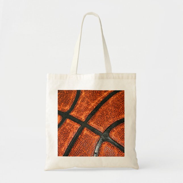 Basketball Pattern Tote Bag (Front)