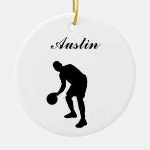 Basketball Personalised Christmas Ornament