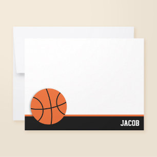 Basketball Personalised Flat Card