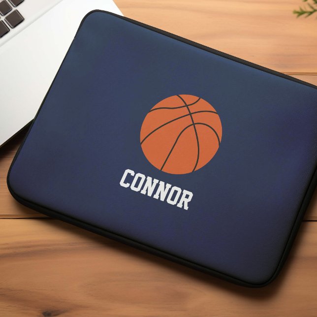 Basketball Personalised Kids Laptop Sleeve (Creator Uploaded)