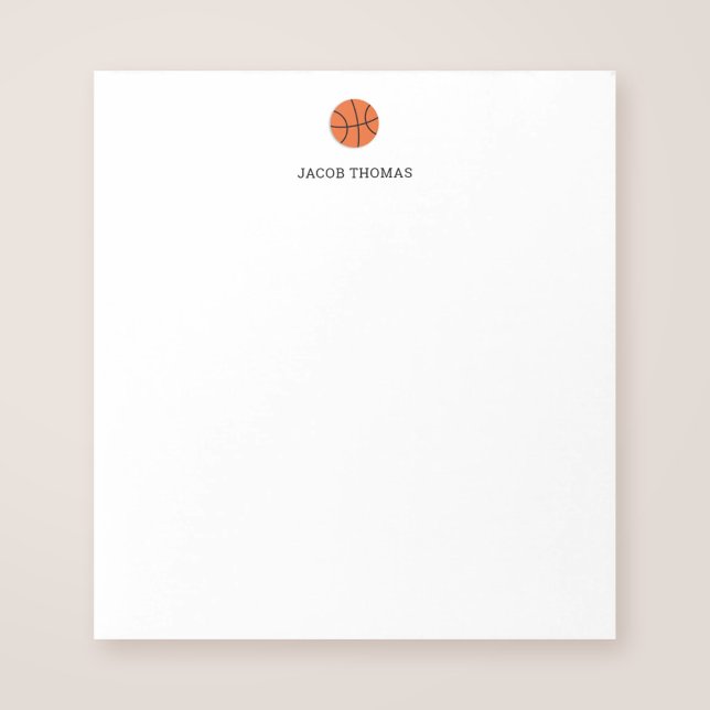 Basketball Personalised Kids Notepad (Creator Uploaded)