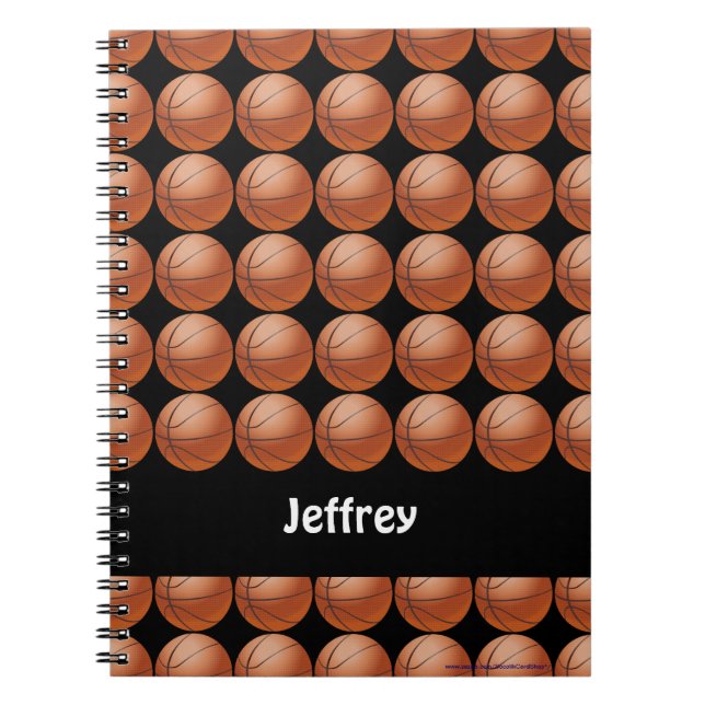Basketball Personalised Notebook (Front)