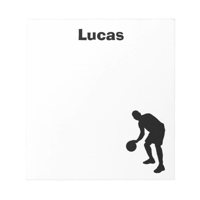 Basketball Personalised Notepad (Front)