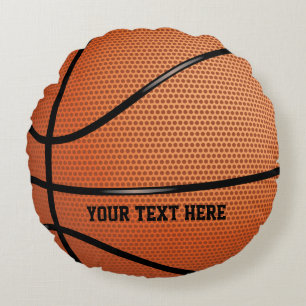 Basketball Personalised Sports Round Cushion