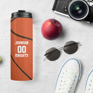 Basketball Personalised Thermal Tumbler