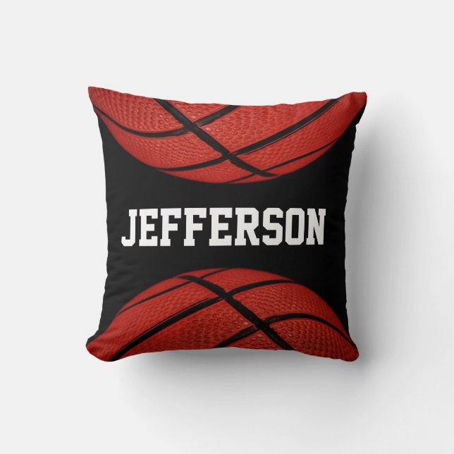 Basketball Personalised with name Cushion (Front)