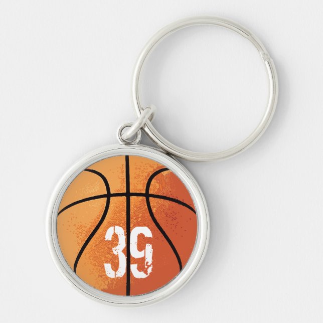Basketball (Personalizable) Key Ring (Front)