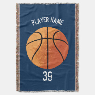 Basketball (Personalizable) Throw Blanket