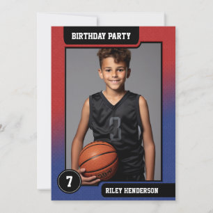 Basketball Photo Cards Boys Birthday Party