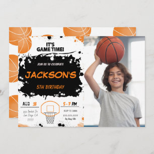 basketball photo Invitation