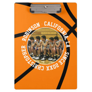 Basketball Photo Memory Clipboard