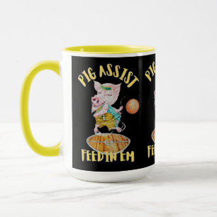 BASKETBALL PIG ASSIST MUG