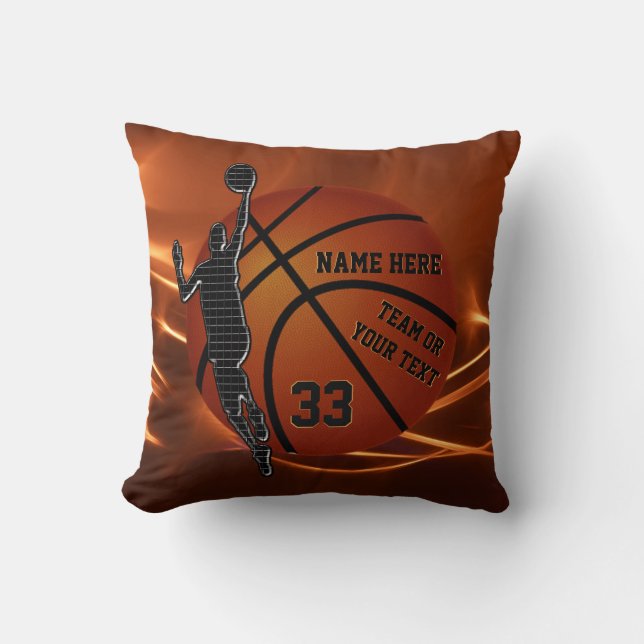 Basketball Pillow Great Basketball Senior Gifts (Front)