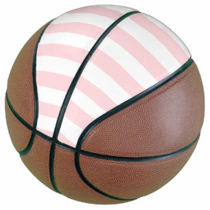 Basketball Pink & White Stripe