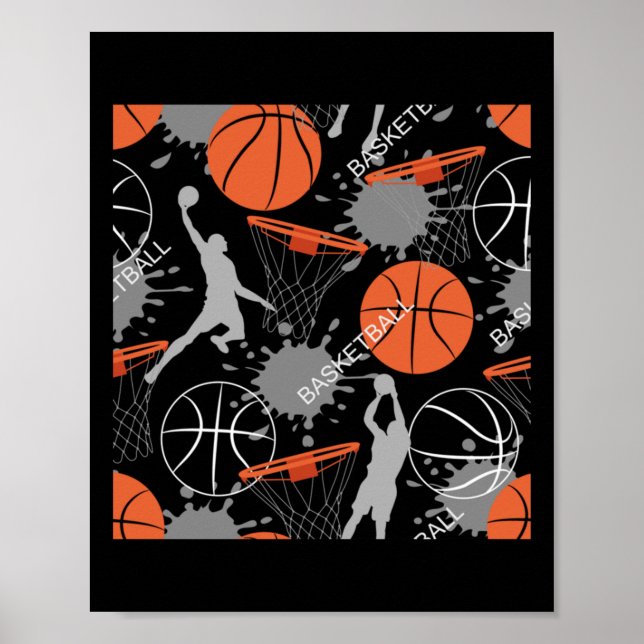 Basketball Play Pattern  Poster (Front)