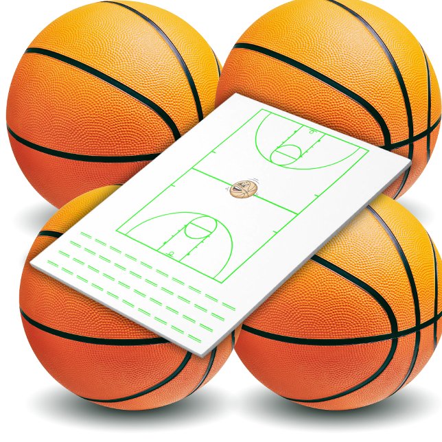 Basketball Playbook Green | Notepad (Creator Uploaded)