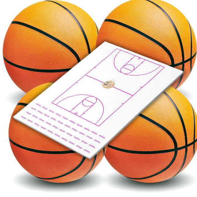 Basketball Playbook Red | Notepad (Creator Uploaded)