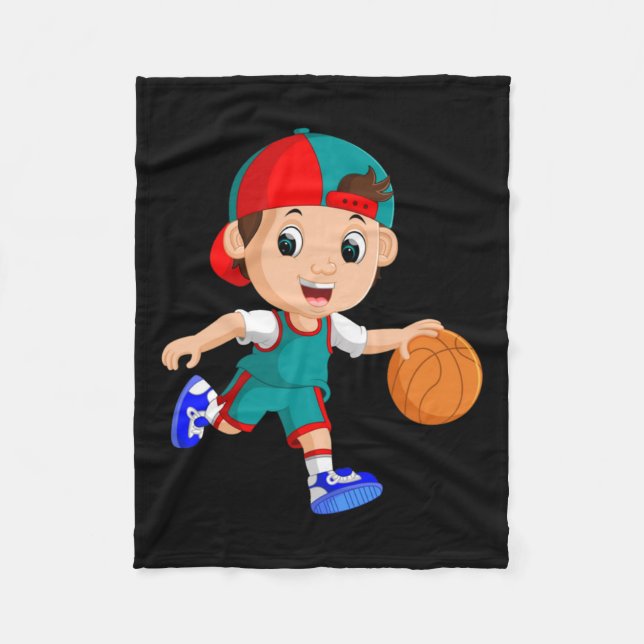 Basketball Player (2)  Fleece Blanket (Front)