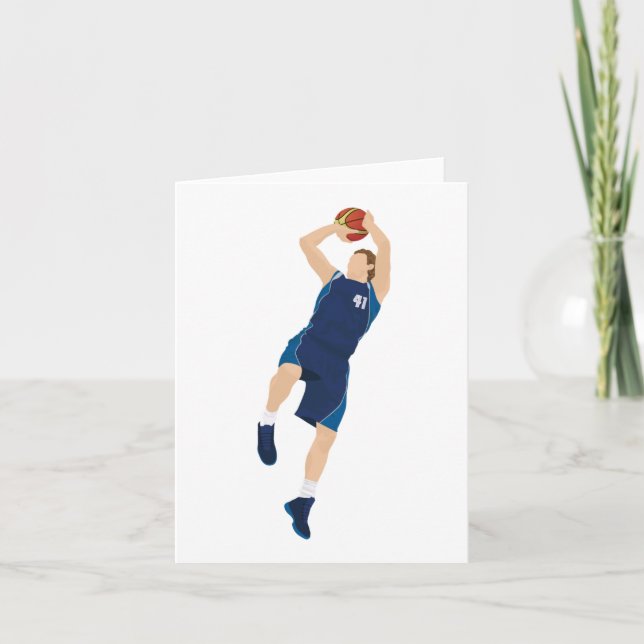 Basketball Player 3 Points  Card (Front)