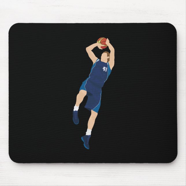 Basketball Player 3 Points  Mouse Pad (Front)