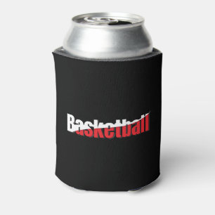 Basketball Player Abstract Swish - Word Art Can Cooler