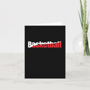 Basketball Player Abstract Swish - Word Art Card