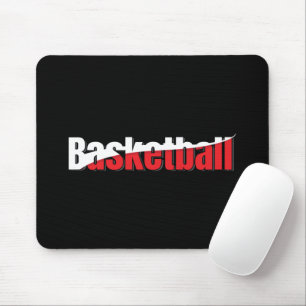 Basketball Player Abstract Swish - Word Art Mouse Pad