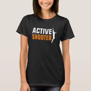 Basketball Player Active Shooter Basketball Men W T-Shirt