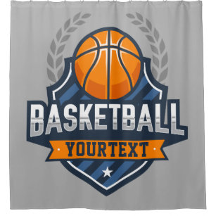 Basketball Player ADD NAME Varsity School Team Shower Curtain