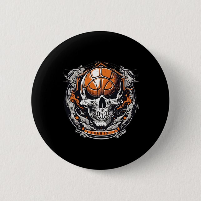 Basketball Player Art  6 Cm Round Badge (Front)