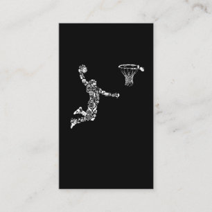 Basketball Player Athlete Dunk Art Sportsman Business Card